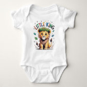 Little King Crayon Style Lion Cub Romper (Voorkant)