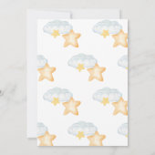 Little King Safari Lion Boy Baby shower Kaart (Achterkant)