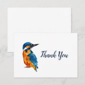Little Kingfisher Bird Bedankkaart (Voorkant / Achterkant)