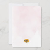 Little Kitten Baby shower Uitnodiging voor meisje (Achterkant)