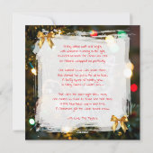 Little Kitten on Christmas Tree Personalized Feestdagenkaart (Achterkant)