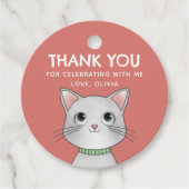 Little kitten thank you bedankjes labels (Voorkant)