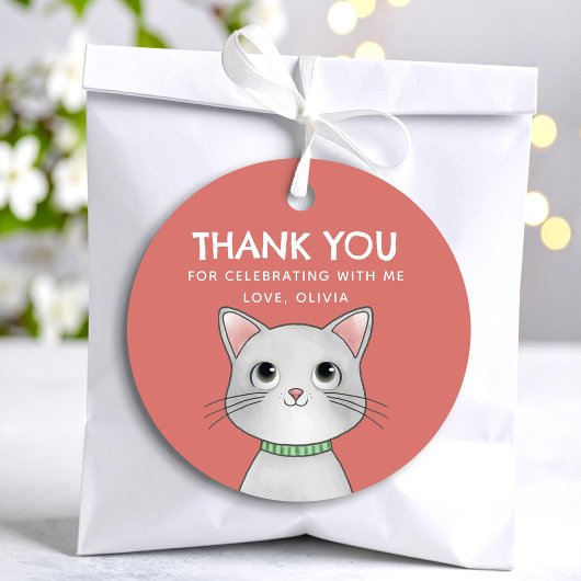 Little kitten thank you bedankjes labels