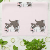 Little Kittens Kitchen Towel Pink Theedoek (Gevouwen)