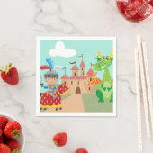 Little Knight Castle en de draak Servetten (Insitu)