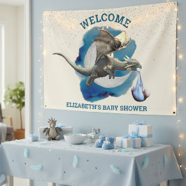 Little Knight Dragon Silver Star Baby shower Spandoek