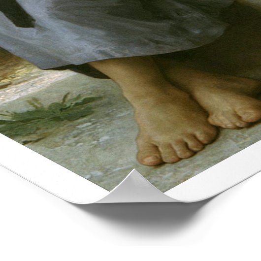 "Little Knitter" William-Adolphe Bouguereau Poster (Hoek)