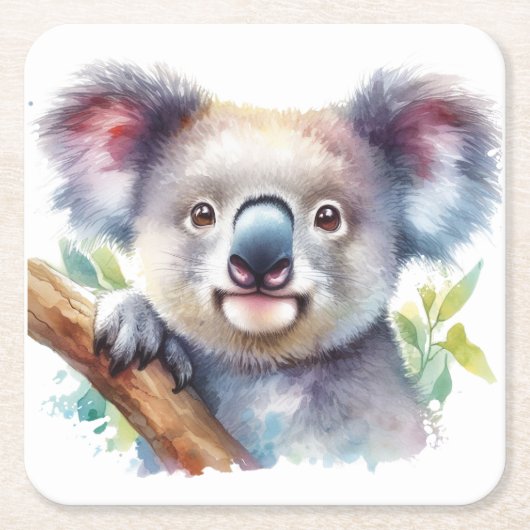 Little Koala Beer Australisch dier Kartonnen Onderzetters (Voorkant)