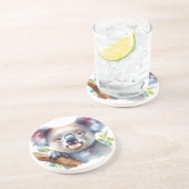 Little Koala Beer Australisch dier Zandsteen Onderzetter (Zijkant)