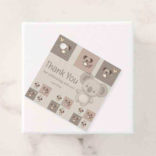 Little Koala Bliss Bedankjes Labels (In situ)