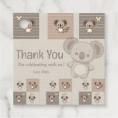 Little Koala Bliss Bedankjes Labels (Voorkant)