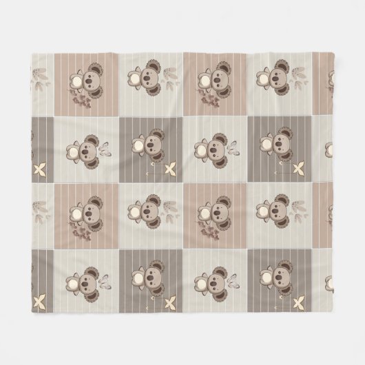 Little Koala Bliss Fleece Deken (Voorkant (Horizontaal))