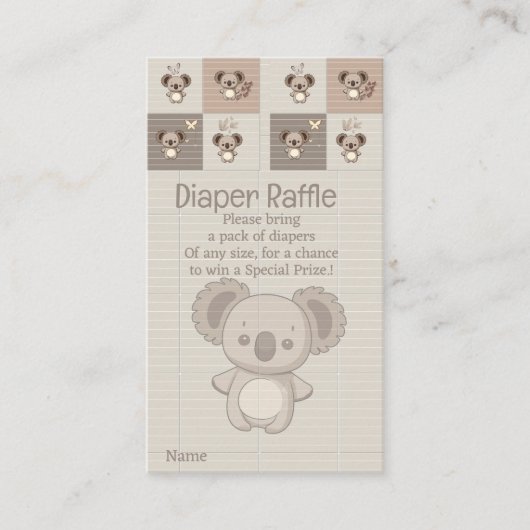 Little Koala Bliss Informatiekaartje (Voorkant)