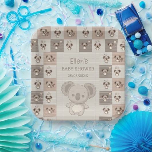 Little Koala Bliss Papieren Bordje (Feest)