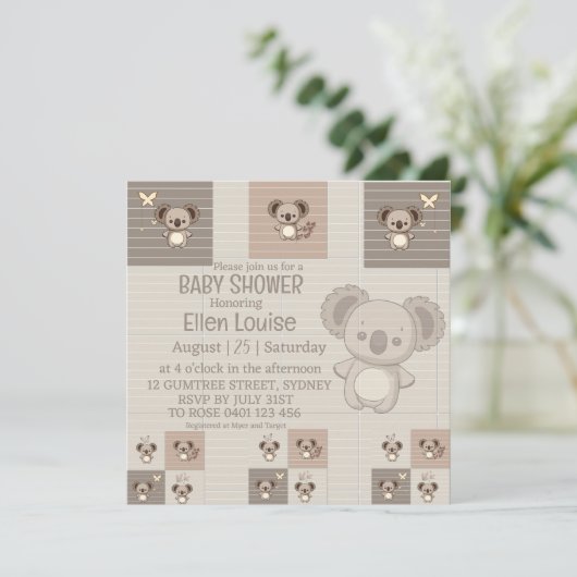 Little Koala Bliss Save The Date (Staand voorkant)