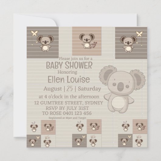 Little Koala Bliss Save The Date (Voorkant)