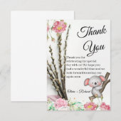 Little Koala Wedding Thank You Card for Guests All Bedankkaart (Voorkant / Achterkant)
