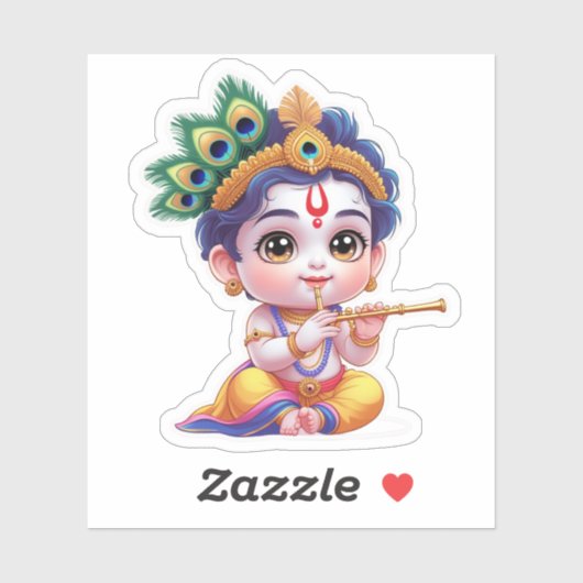 Little Krishna - Hindoegod sticker (Vel)