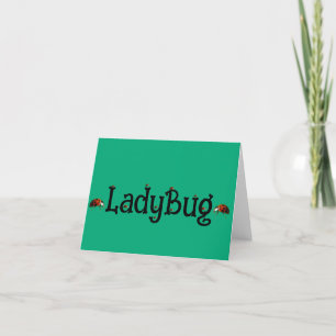 Little Lady Bugs Bedankkaart