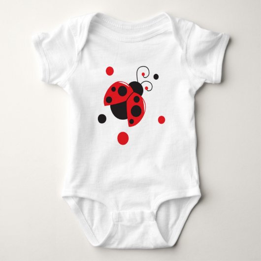 Little Lady Ladybug baby Romper (Voorkant)