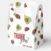 Little Lady Ladybug Birthday Party, elke leeftijd Bedankdoosjes (Geopend)
