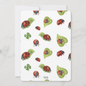 Little Lady Ladybug Birthday Party, elke leeftijd Kaart (Achterkant)