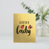 Little Lady Ladybug Briefkaart (Staand voorkant)