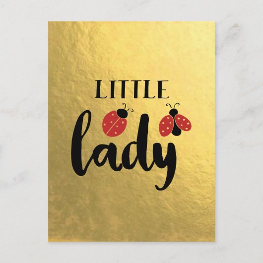 Little Lady Ladybug Briefkaart (Voorkant)