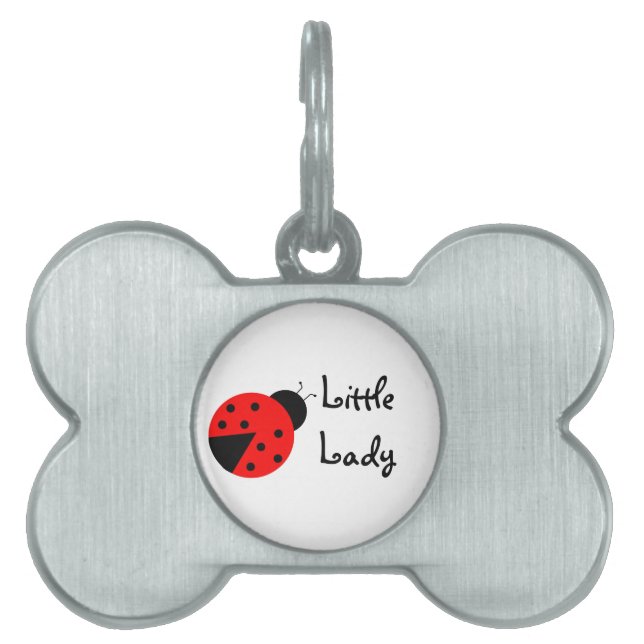Little Lady Ladybug Huisdieren Naamplaatje (voorkant)