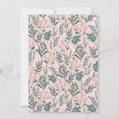 Little Lady Ladybug & Leaves Girl Baby shower Kaart (Achterkant)