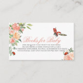 Little Lady Ladybug Roses Baby Shower Book Request Informatiekaartje (Voorkant)