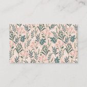 Little Lady Ladybug Roses Diaper Raffle Ticket Informatiekaartje (Achterkant)