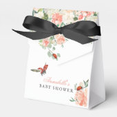 Little Lady Ladybug Roses Girl Baby Shower Bedankdoosjes (Voorkant Zijde)