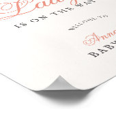 Little Lady Ladybug Roses Girl Baby Shower Poster (Hoek)