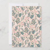 Little Lady Ladybug Rozen Meisje 1e verjaardag Kaart (Achterkant)