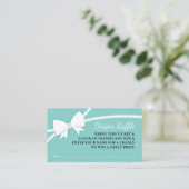 Little Lady Luier Raffle Ticket Informatiekaartje (Staand voorkant)