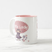 Little Lady Tweekleurige Koffiemok (Voorkant links)