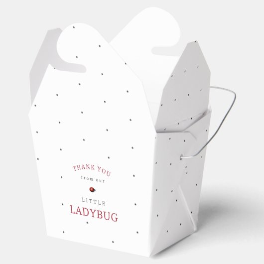 Little Ladybug Baby shower Bedankdoosjes (Geopend)