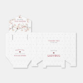 Little Ladybug Baby shower Bedankdoosjes (Uitgevouwen)