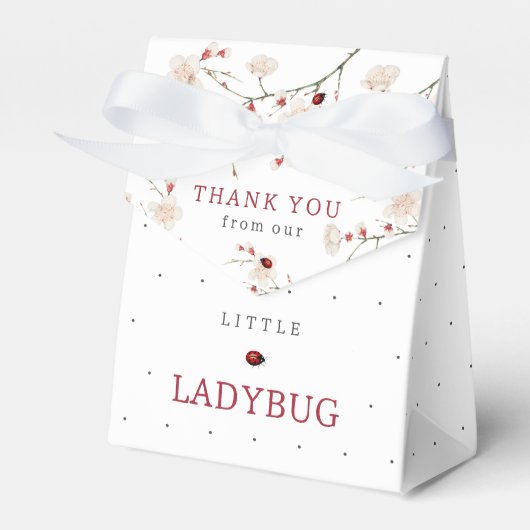 Little Ladybug Baby shower Bedankdoosjes (Voorkant Zijde)