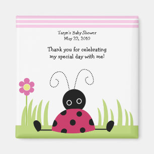 Little Ladybug Baby shower/Birthday Favor Magnet