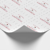 Little Ladybug Baby shower Cadeaupapier (Hoek)