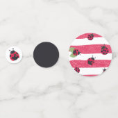 Little Ladybug Baby shower Confetti (Achterkanten)