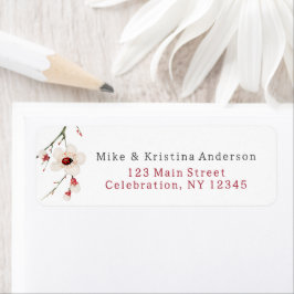 Little Ladybug Baby shower retouradres Etiket