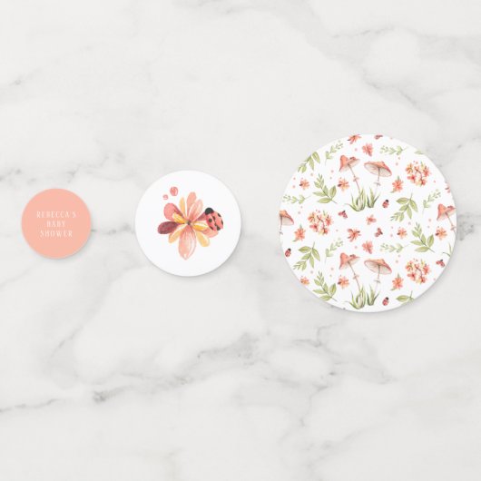 Little Ladybug | Baby shower voorjaarsbijeenkomst  Confetti (Voorkanten)