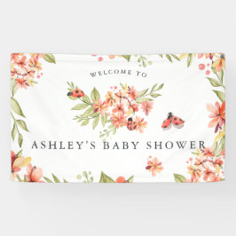 Little Ladybug | Baby shower Welkomstbanner Spandoek