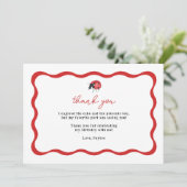 Little Ladybug Birthday Bedankt (Staand voorkant)