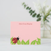 Little Ladybug Birthday Bedankt kaarten (Staand voorkant)