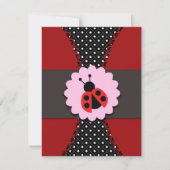 Little Ladybug Birthday Invitation for Kids Kaart (Voorkant)