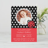 Little Ladybug Birthday Kaart (Staand voorkant)